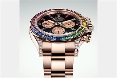 hodinkee rolex daytona rainboe|Rolex rainbow daytona gold.